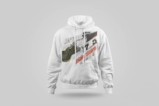 Hoodie — Floral Tie Guan Yin